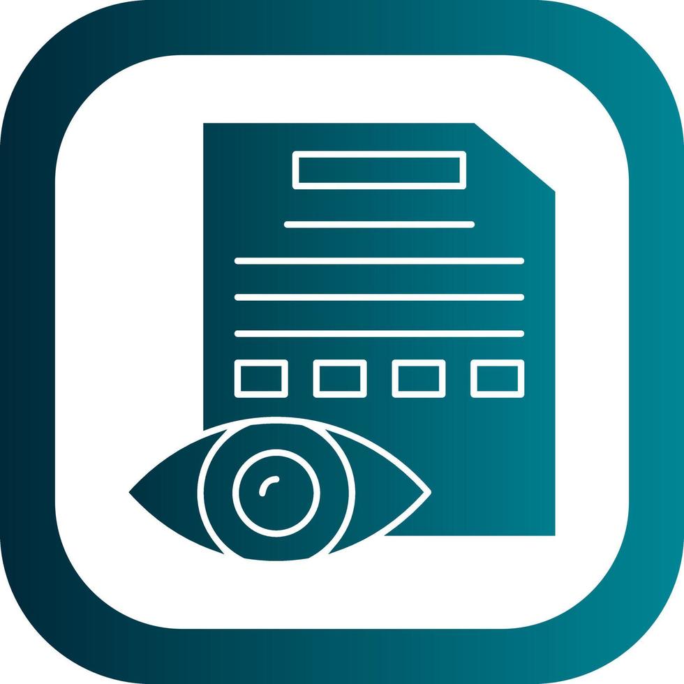 Eye Test Vector Icon Design