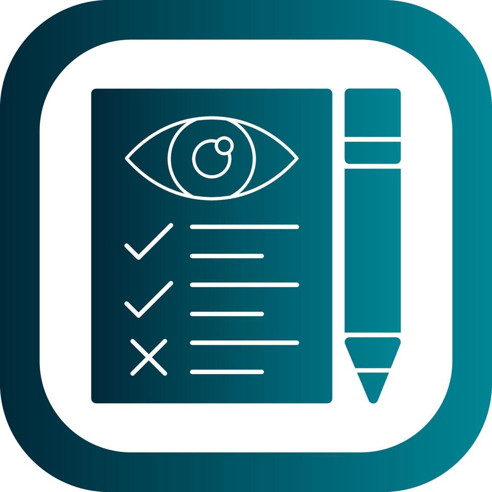Eye Test Vector Icon Design