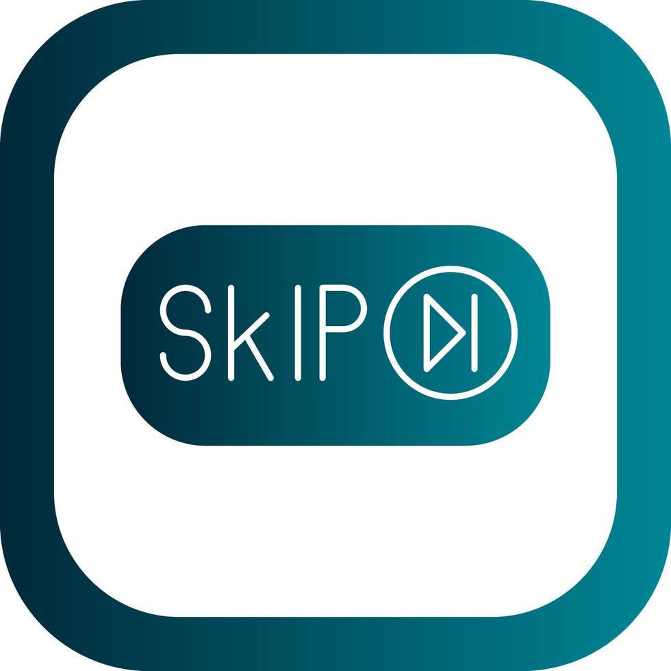 Skip Ad Vector Icon Design