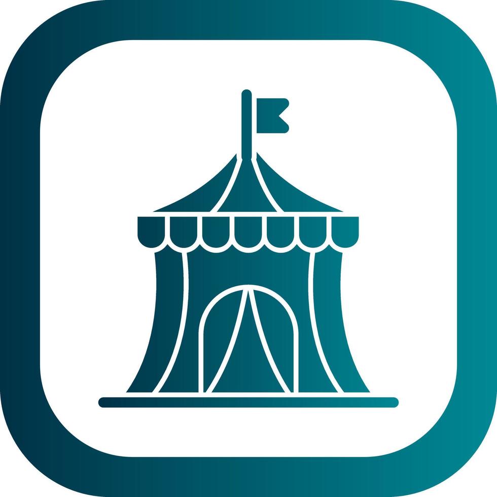 Circus Tent Vector Icon Design