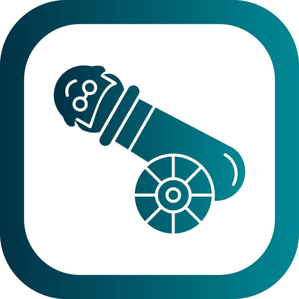 Human Cannonball Vector Icon Design