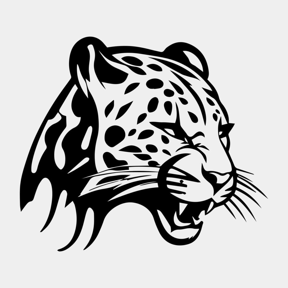 leopardo logo vector ilustración diseño