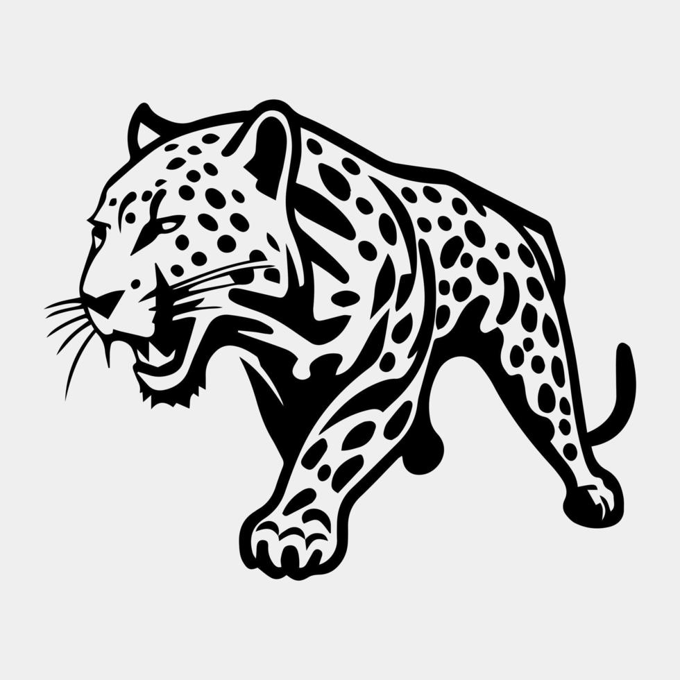 leopardo logo vector ilustración diseño