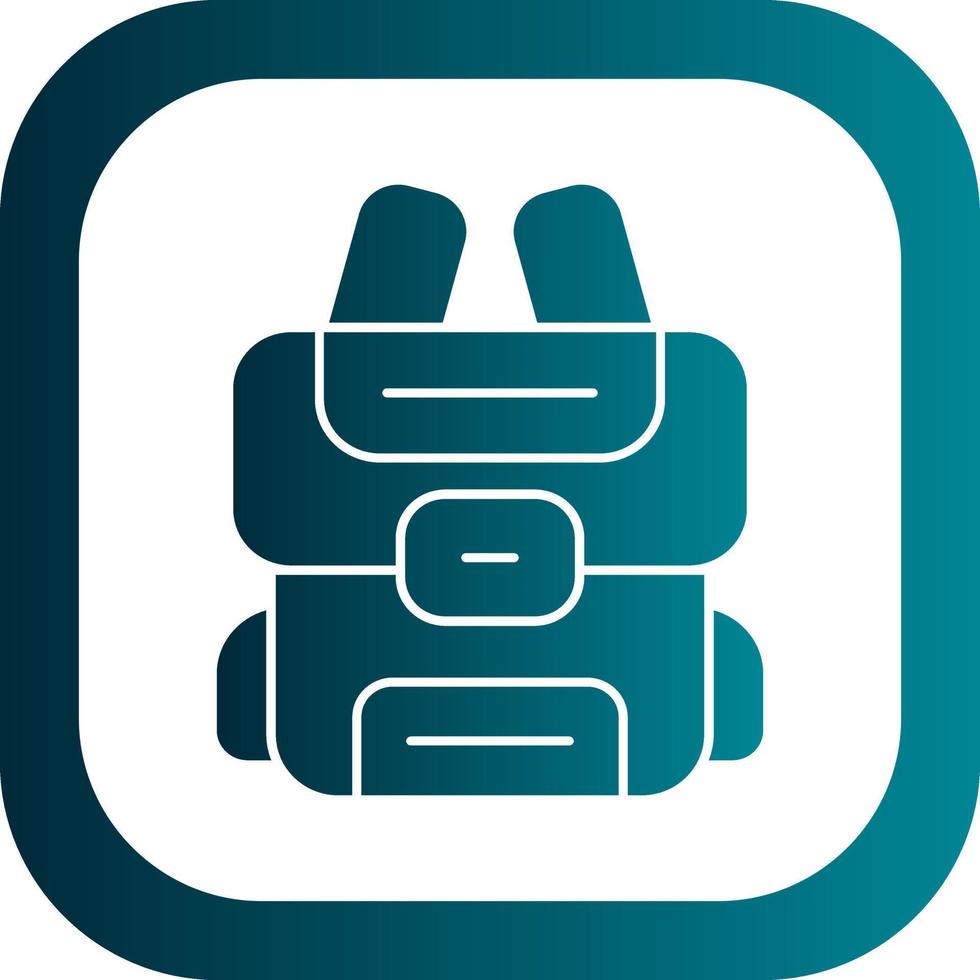 Backpack Vector Icon Design