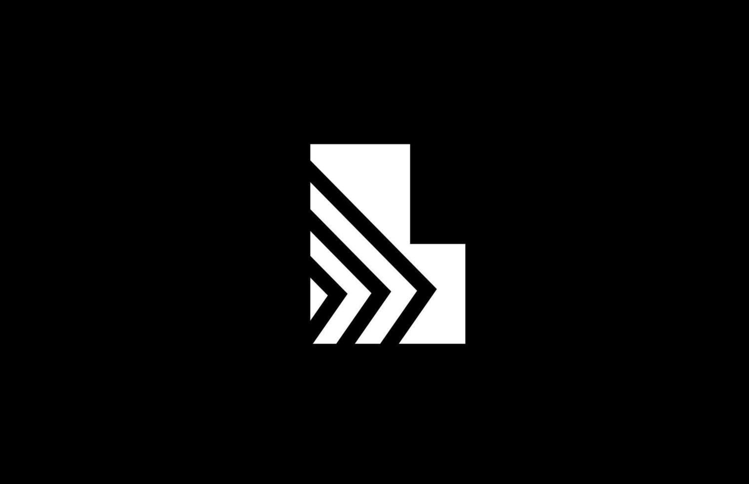 l alfabeto letra logo icono diseño con geométrico líneas. creativo modelo para negocio y empresa vector