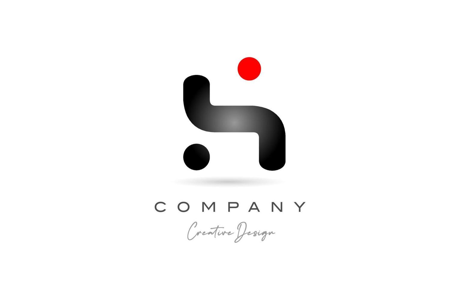 rojo negro punto h alfabeto letra logo icono diseño con degradado. creativo modelo  para negocio y empresa 21215530 Vector en Vecteezy
