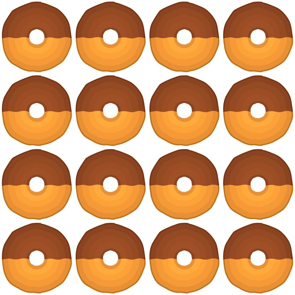 Pattern homemade cookie different taste in pastry biscuit vector