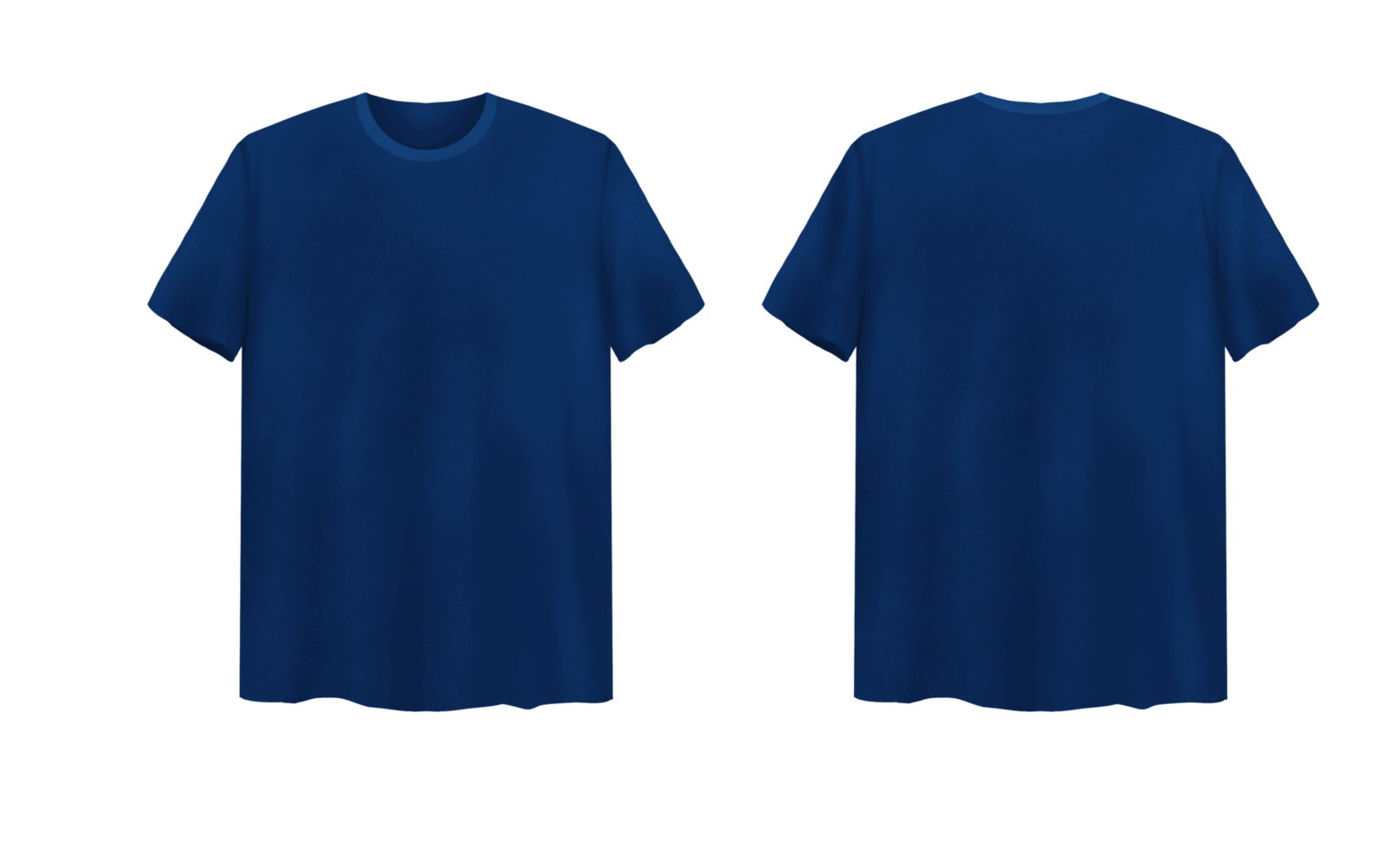 3d foncé bleu T-shirt moquer en haut modèle png