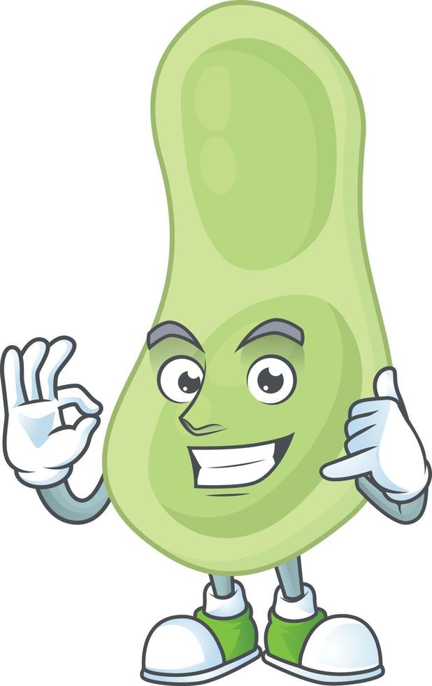 Staphylococcus pneumoniae Cartoon character vector