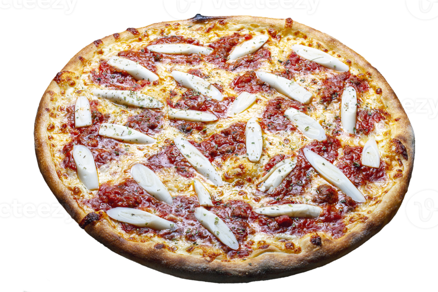 palmito Pizza con queso Mozzarella y tomate salsa png