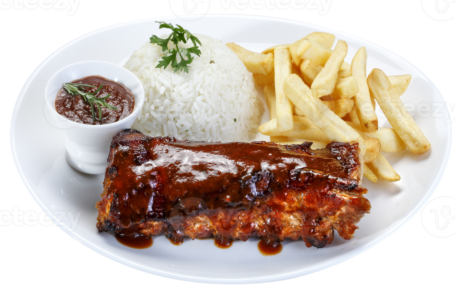 roast ribs with barbecue sauce png