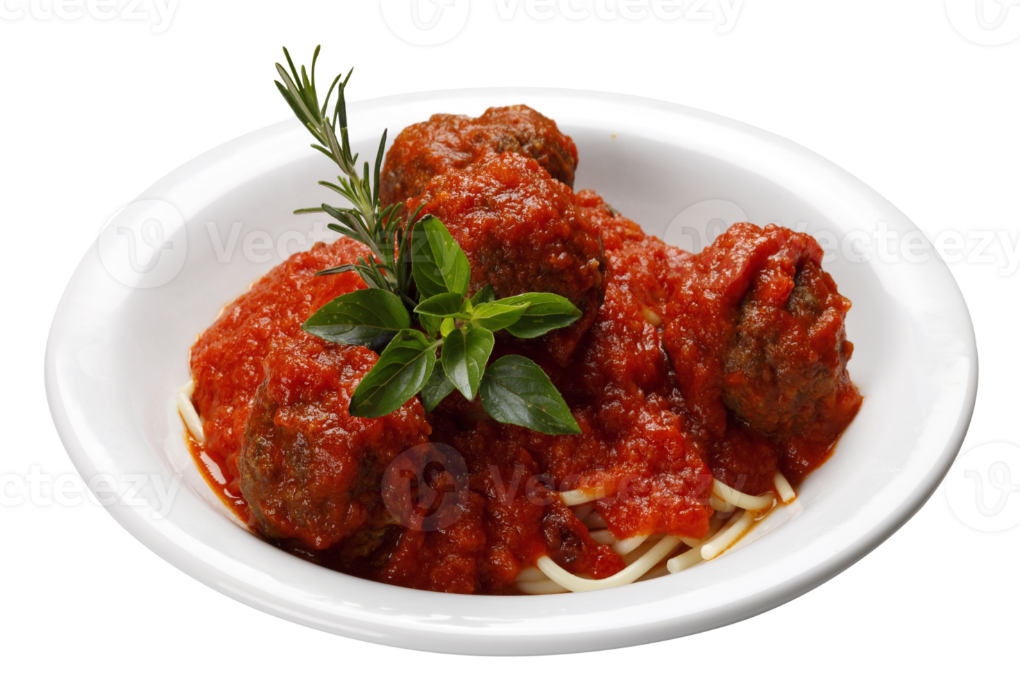 Bolognese Spaghetti with Meatballs 21216990 PNG