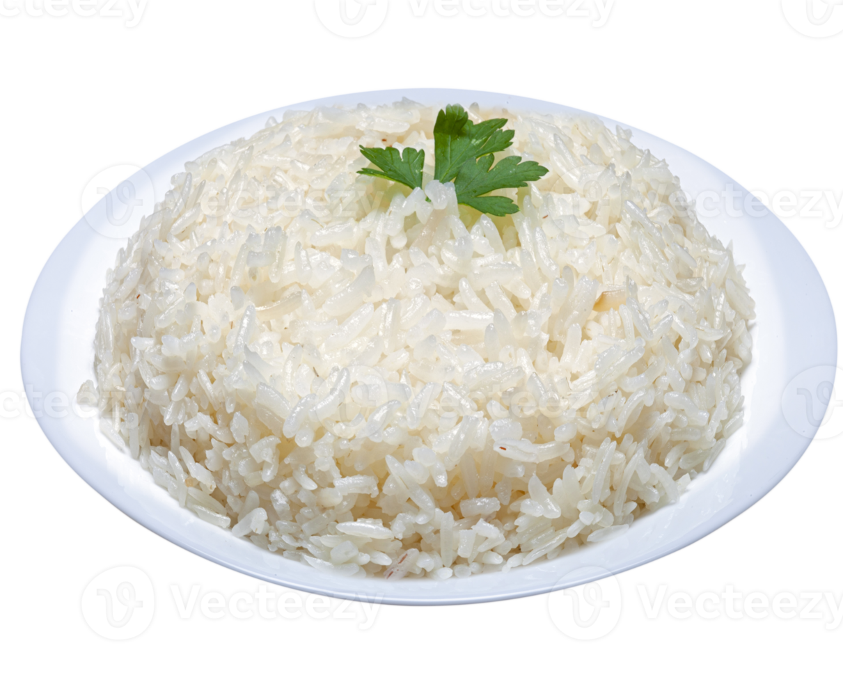 Traditional cooked white rice in Brazilian food png