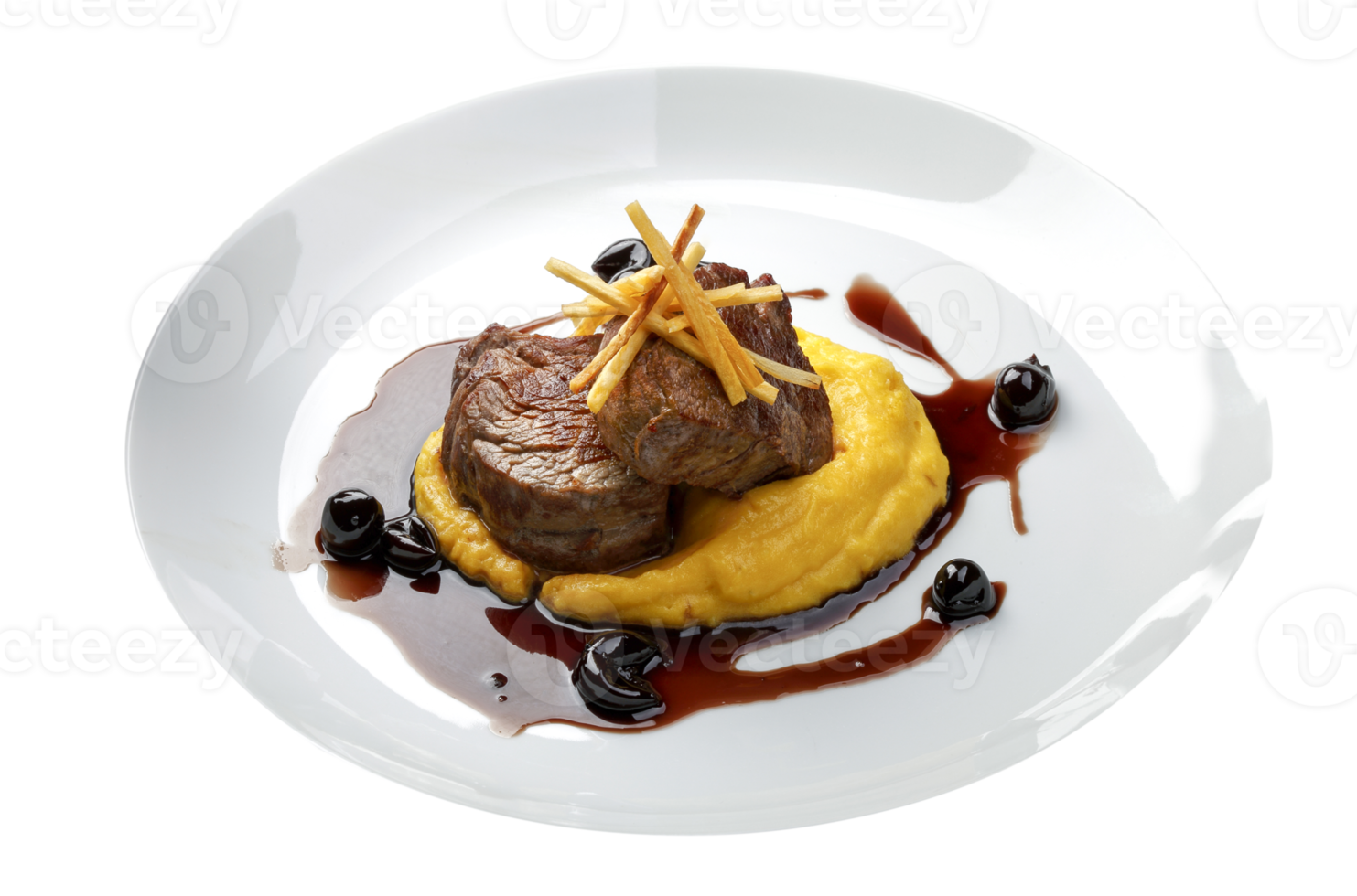 filet mignon avec purée png