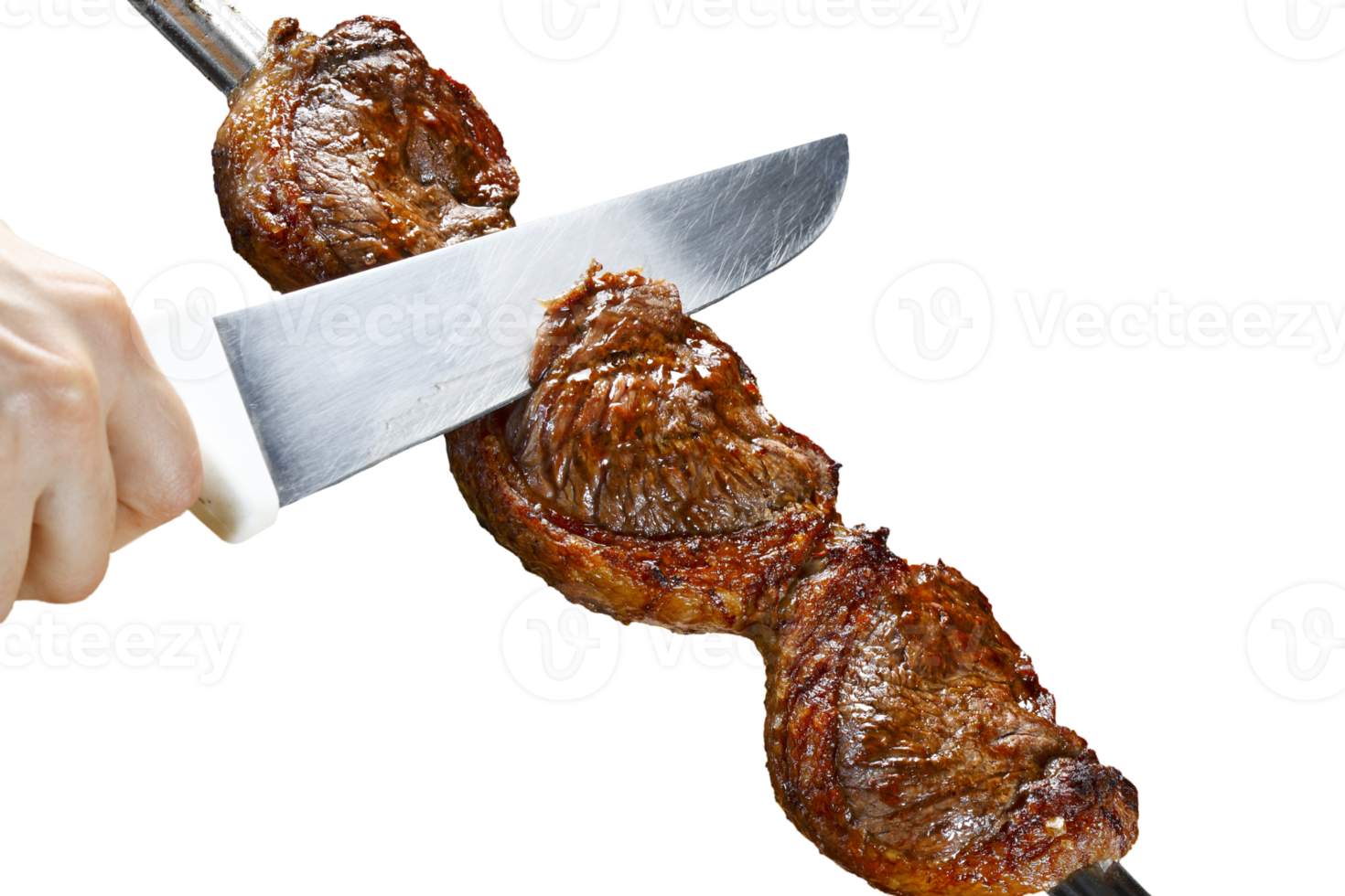 Steak rotisserie at the steakhouse, sliced picanha, Picanha png