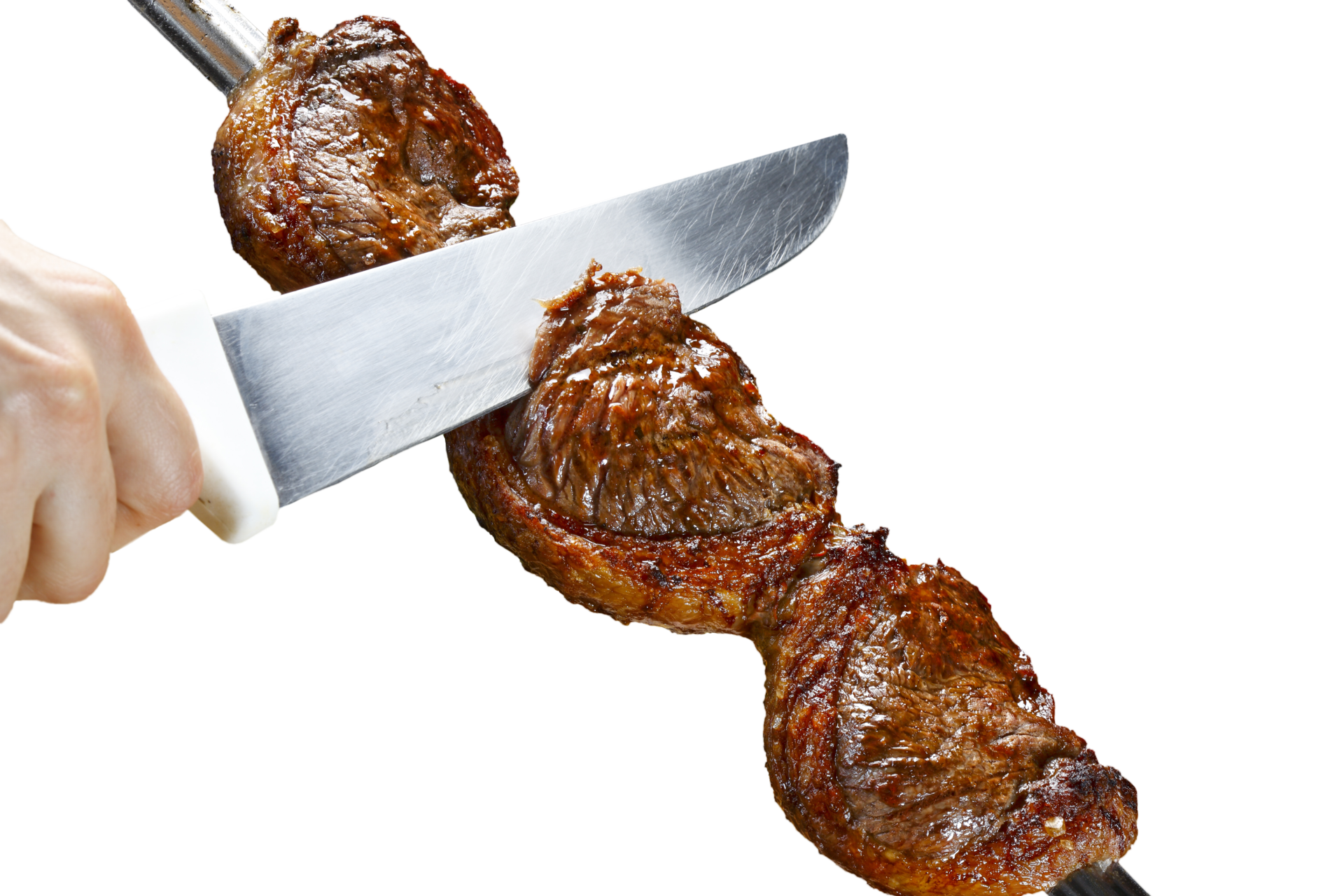 Steak rotisserie at the steakhouse, sliced picanha, Picanha 21217687 PNG