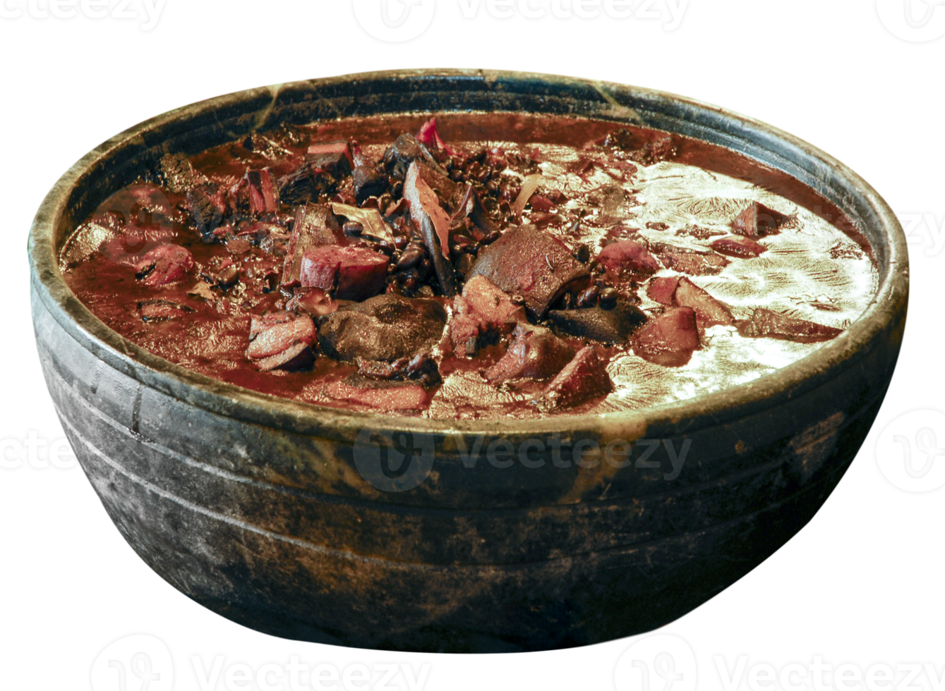 feijoada cooked in a wood png