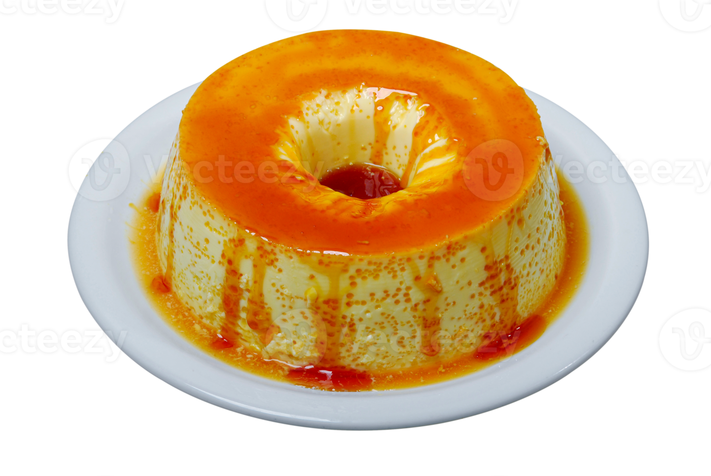 Condensed milk pudding with eggs 21217429 PNG