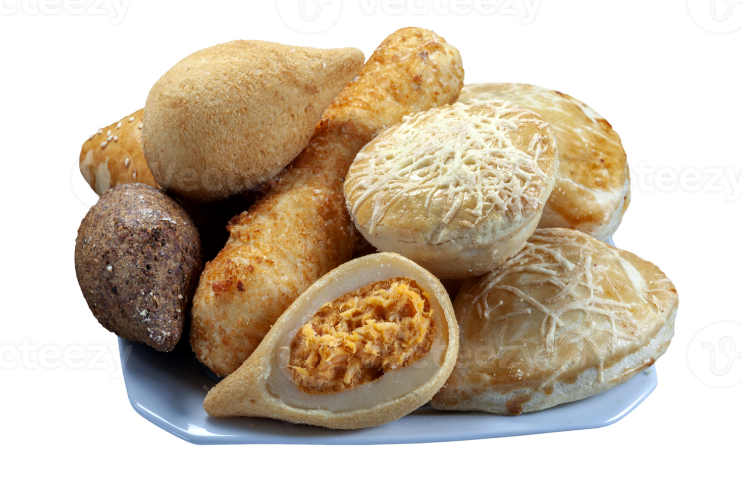 braziliaans hapjes, esfirra, kebab, pasteitje, coxinha, worst verpakt png