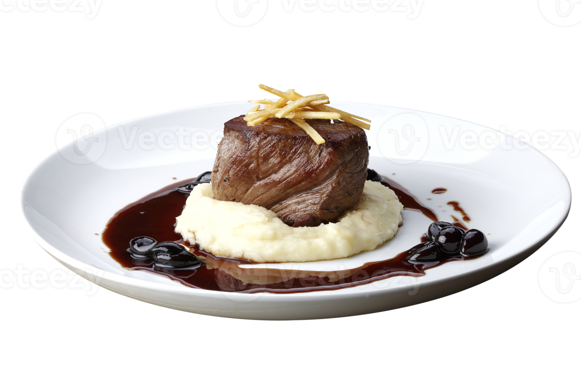 Filet mignon with mashed 21217469 PNG