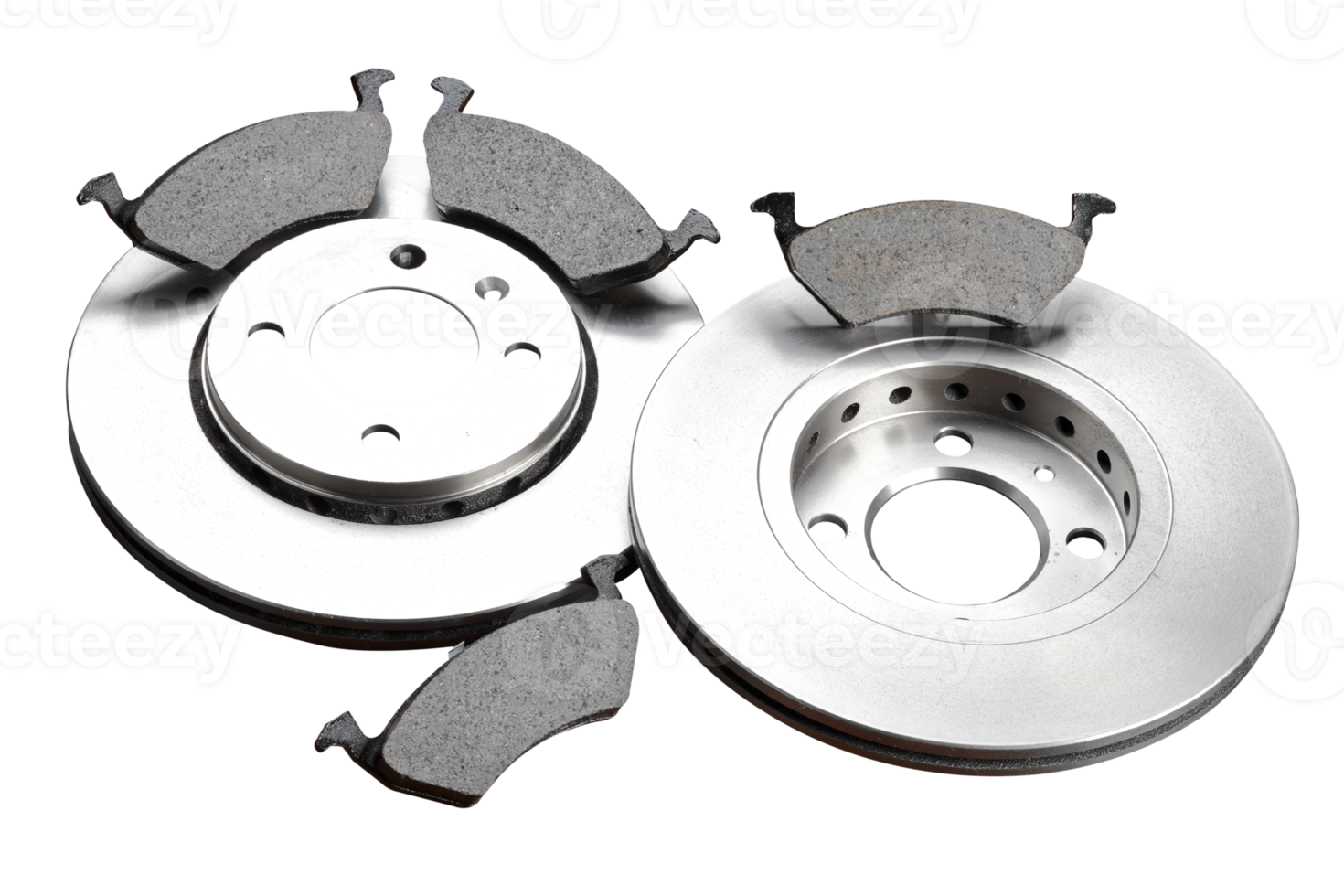 Brake disc with pads png