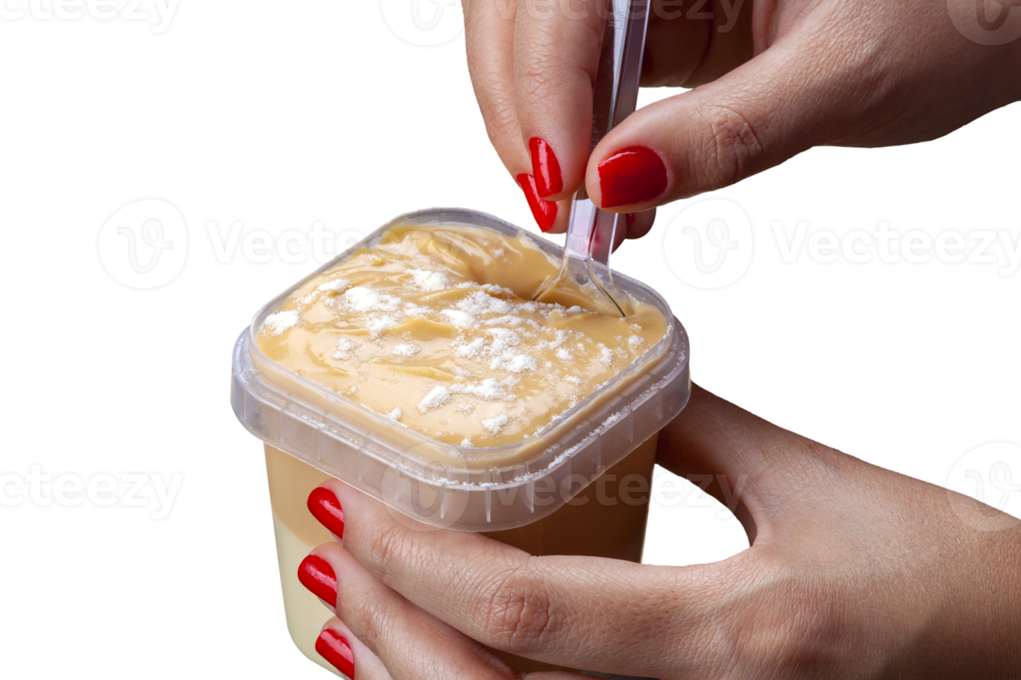Cake in jar of creamy dulce de leche 21217551 PNG