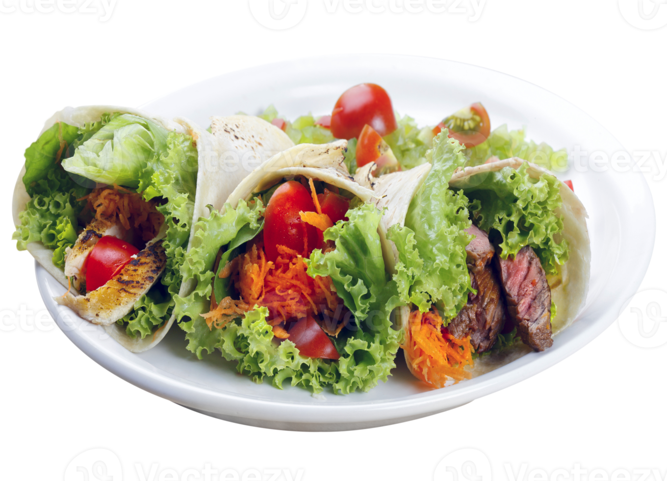 Wrap salad meat png