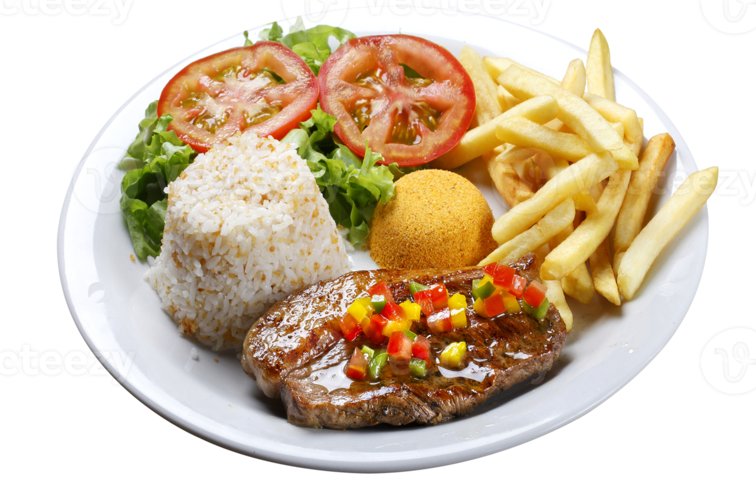 picanha potato with rice png