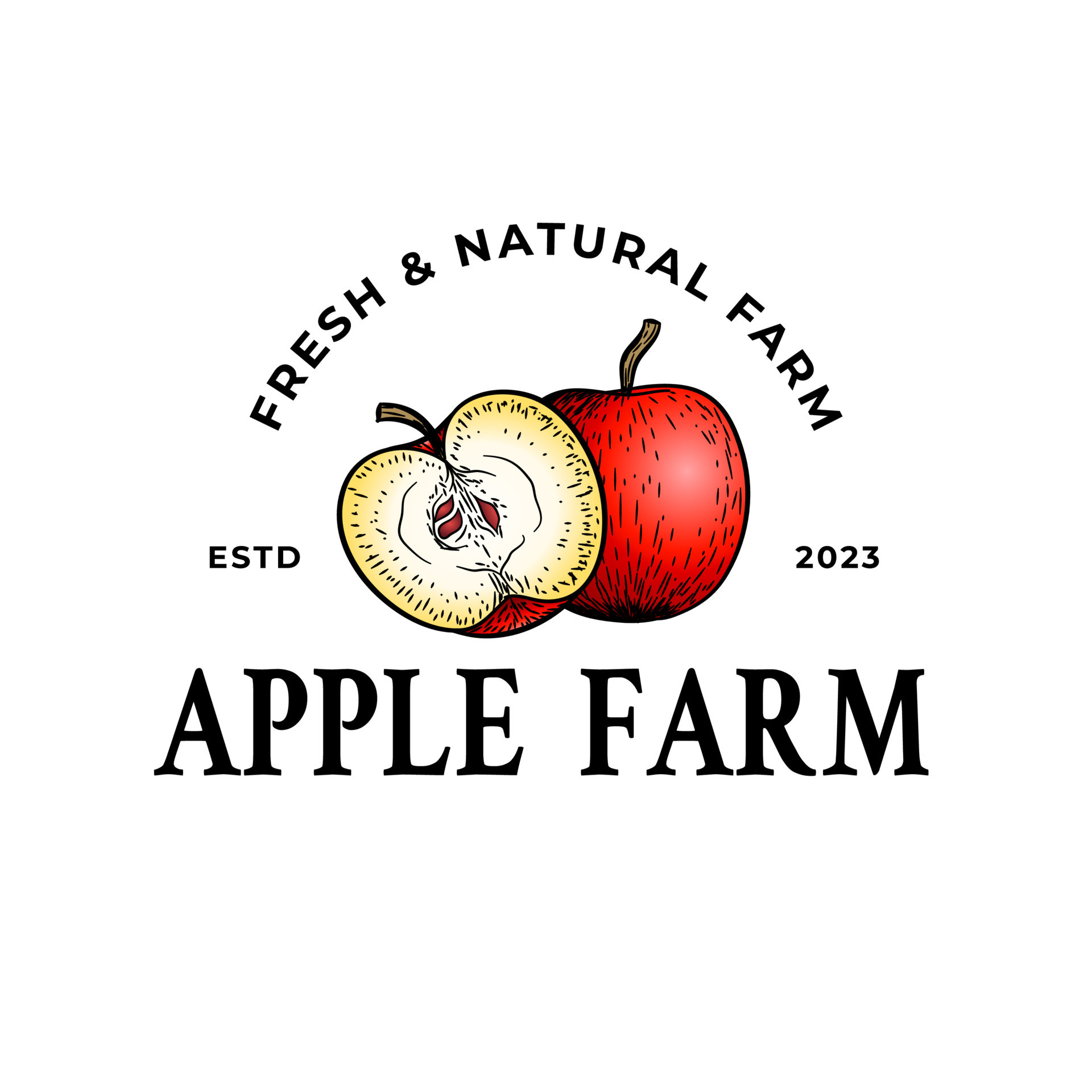 Hand Drawn Colored Apple s Logo Design Template 21217588 Vector Art At half-apple-logo-bitten-brilliance-z-youth