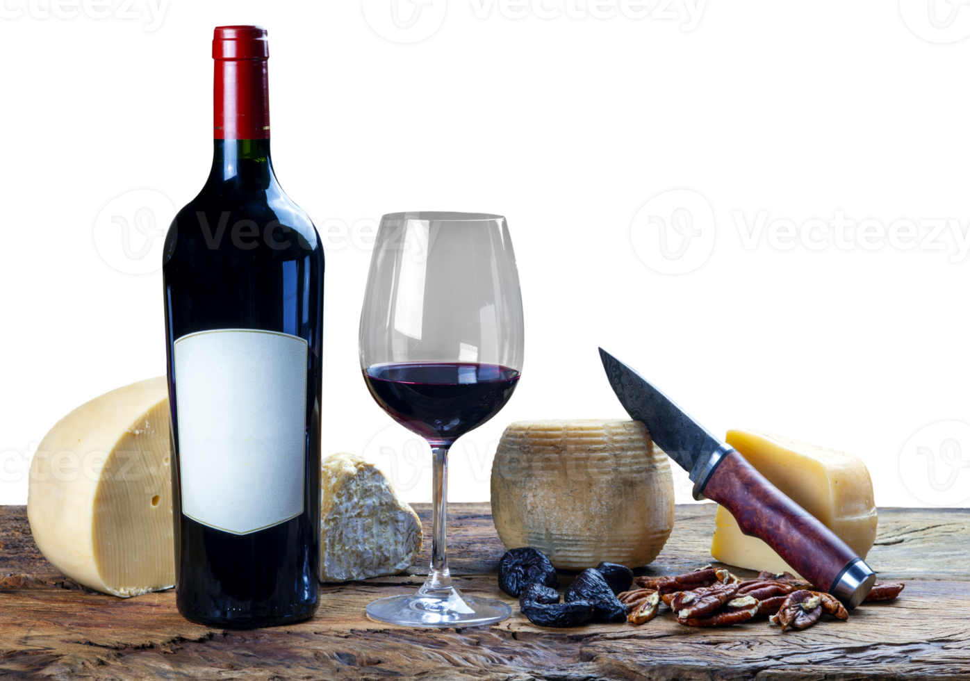 vinho vermelho garrafa com queijo png