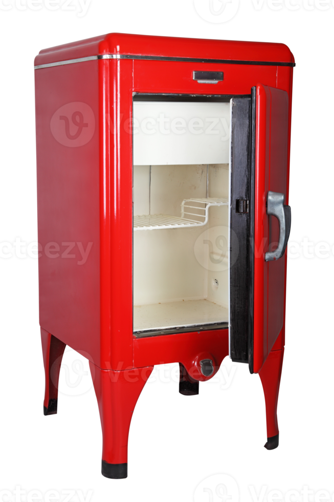 old red fridge png