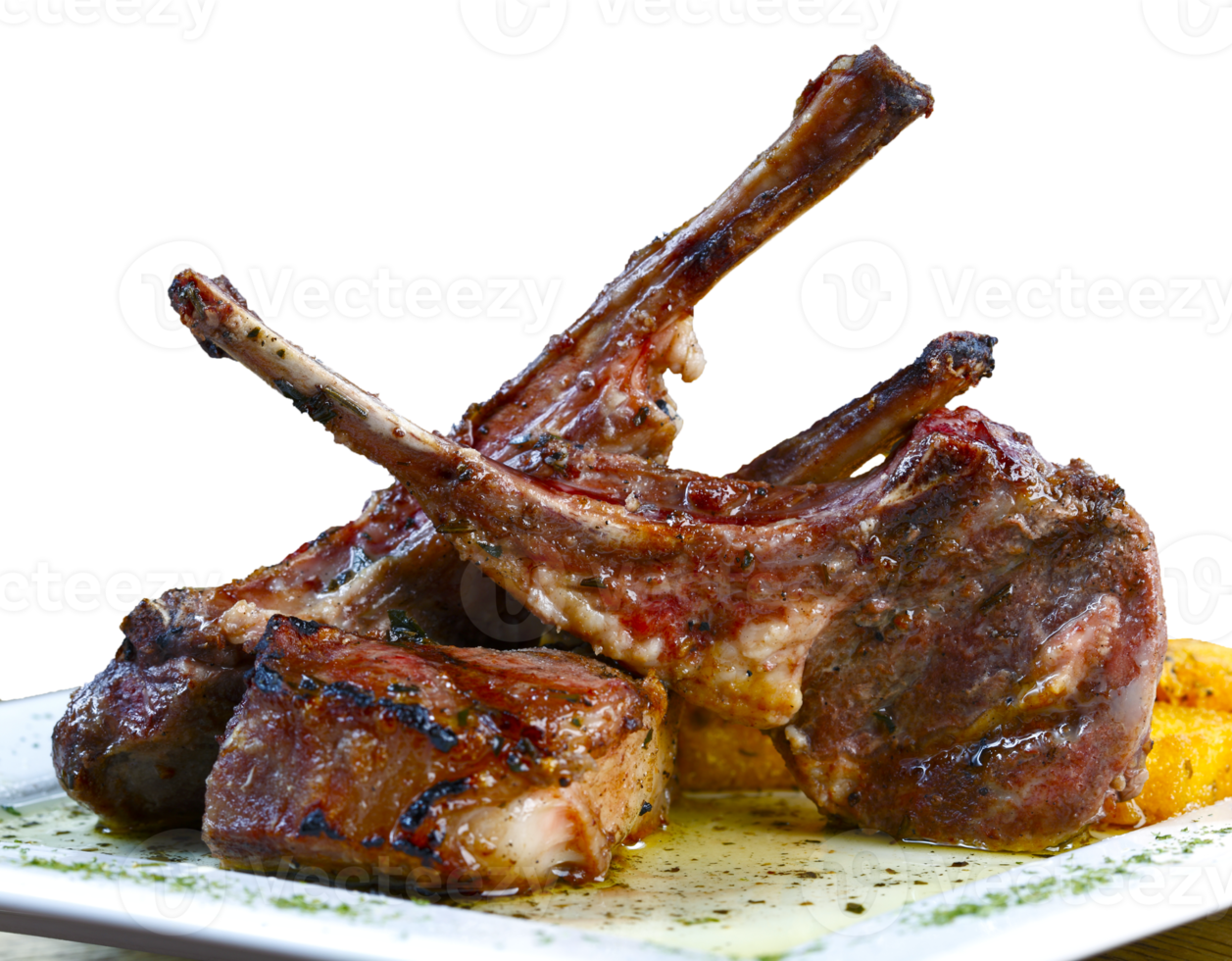 Roasted lamb chop png