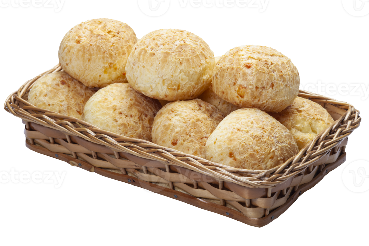 Cheese bread basket, Brazilian snack, pao de queijo png