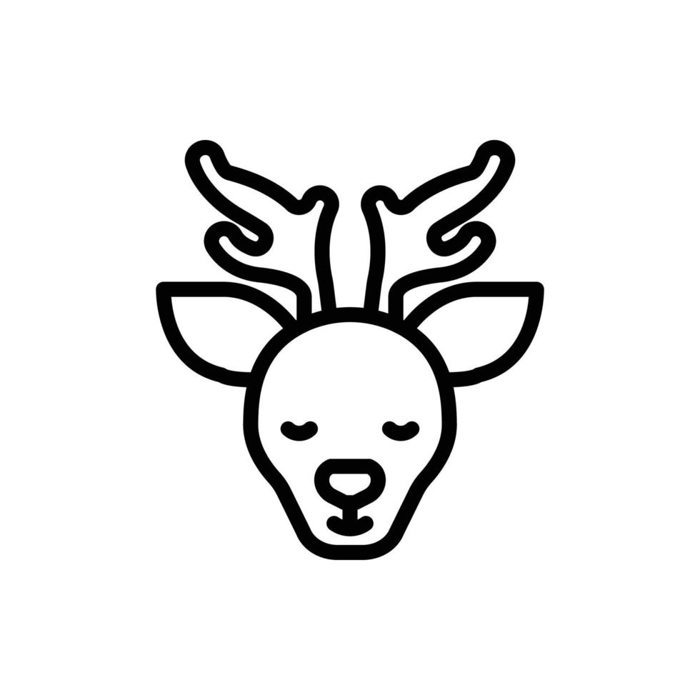 Animal Head Line Icon vector
