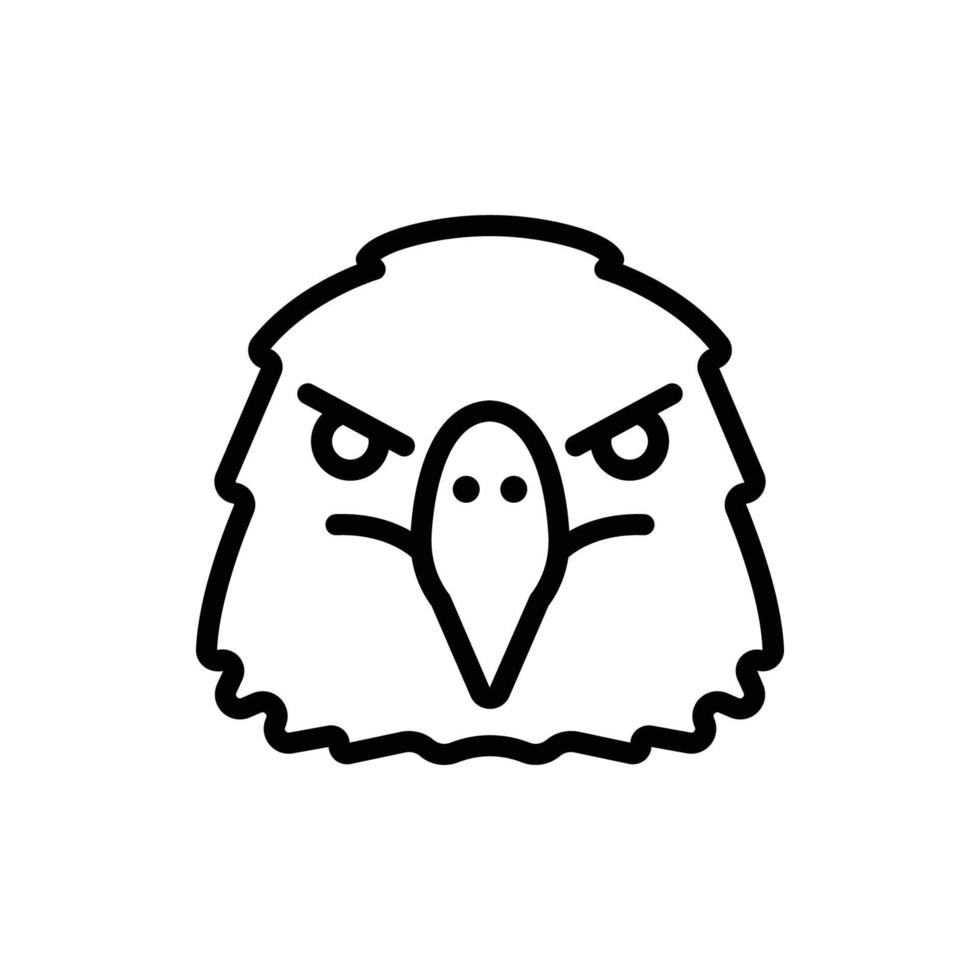 Animal Head Line Icon vector