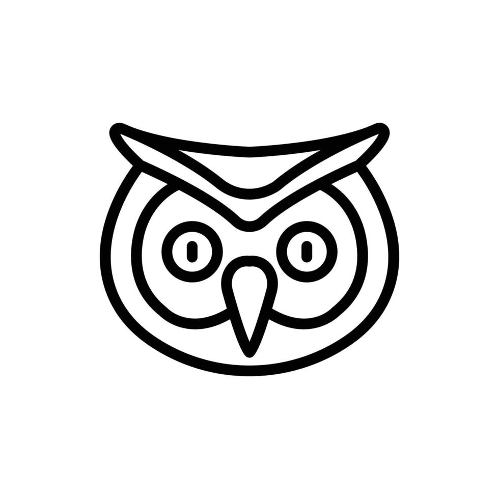 Animal Head Line Icon vector