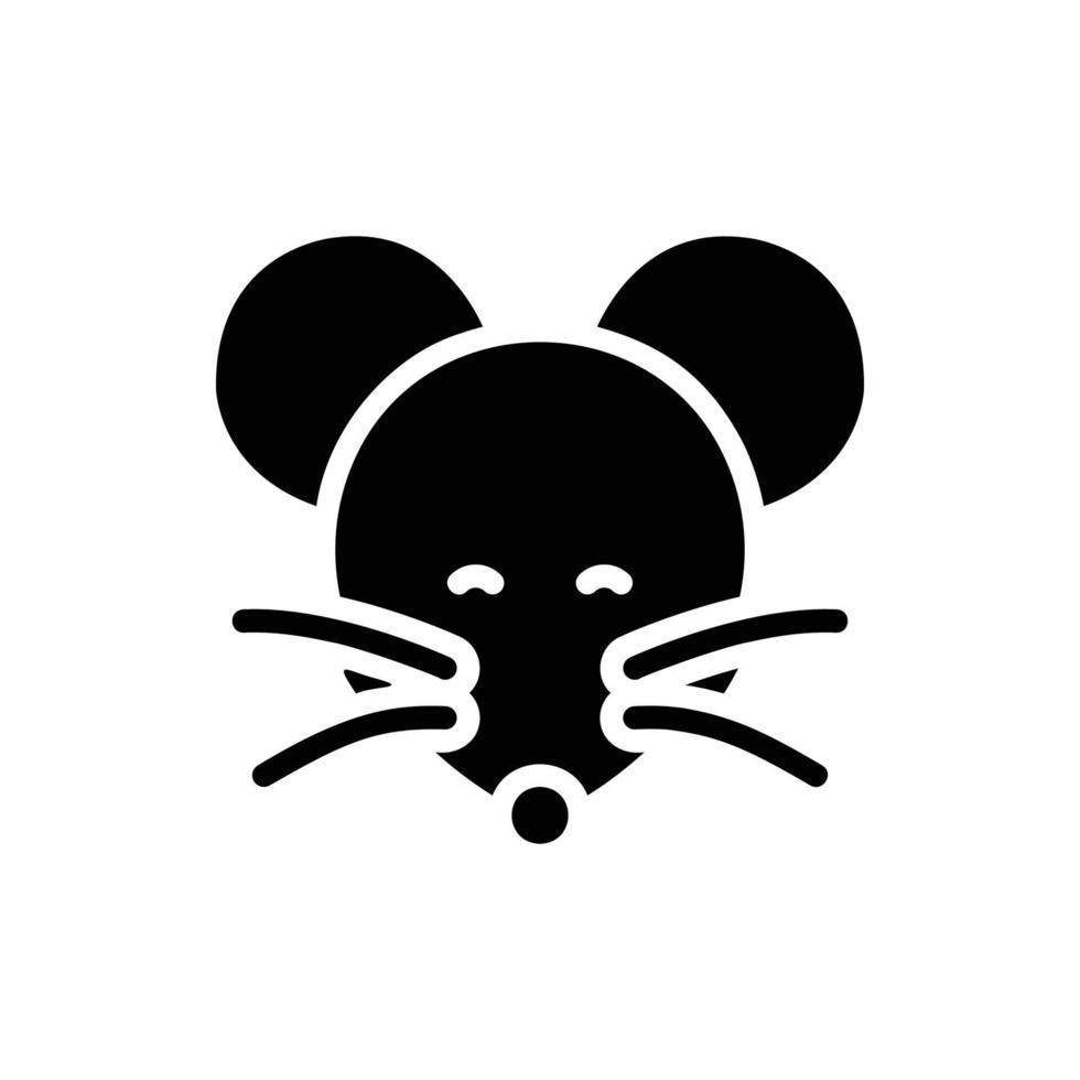 mouse glyph icon vector