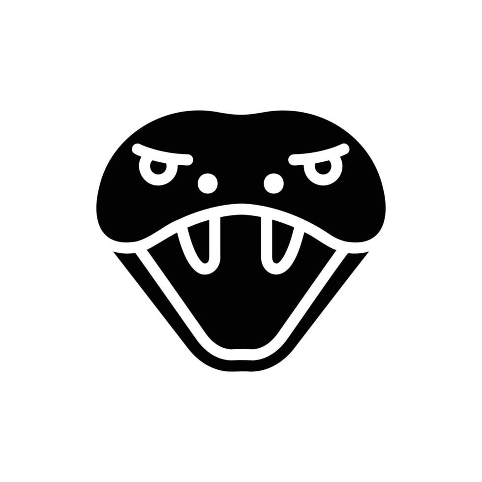 cobra glyph icon vector