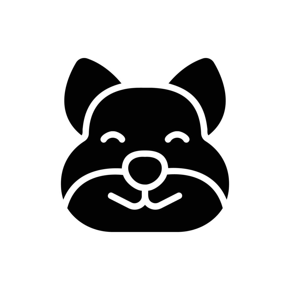 squirrel glyph icon vector