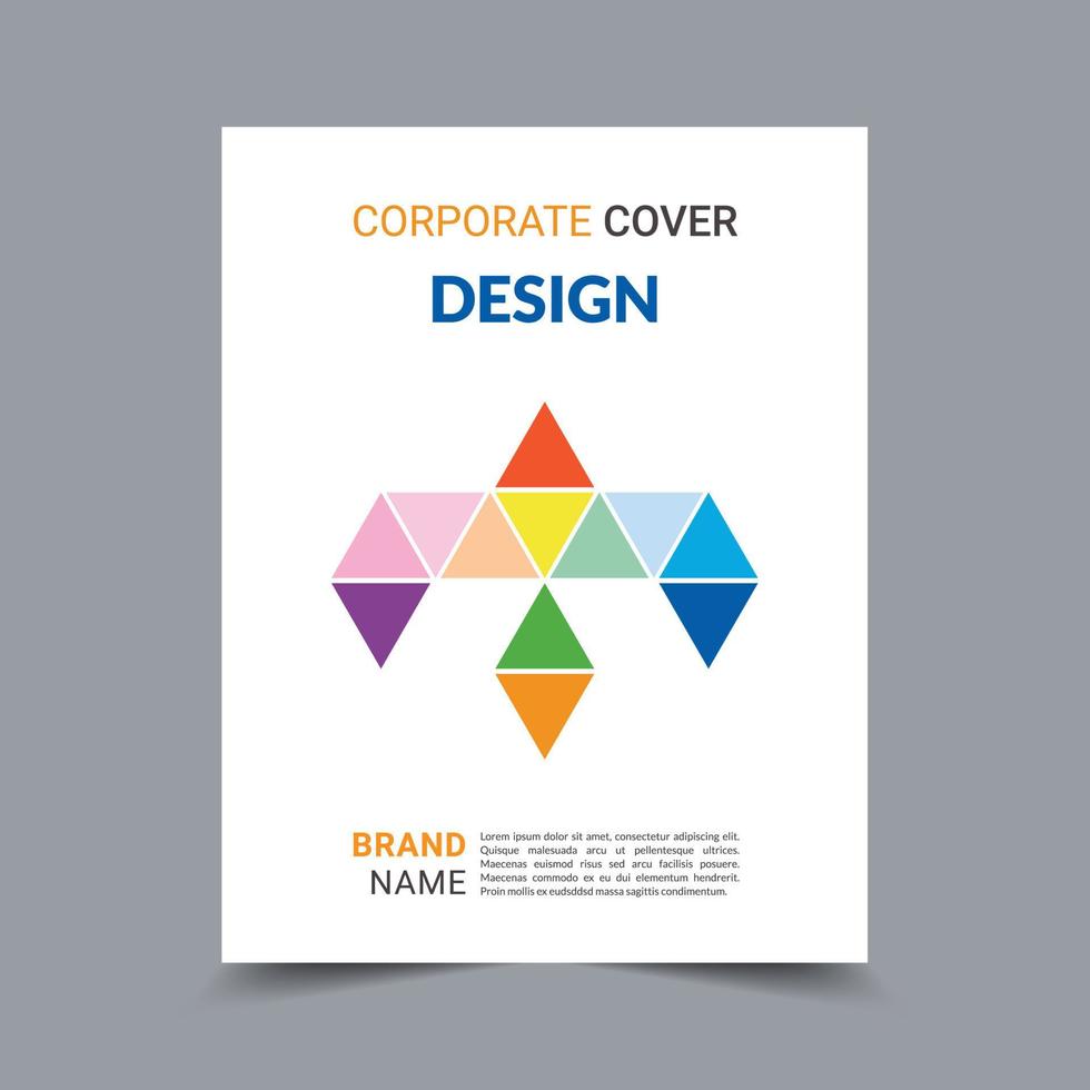 Corporate Business Book Cover Design Template. Can be used for Brochures, Annual reports, flyers, Leaflet, magazines, Posters, Business presentations, portfolios, banners, and Websites. vector