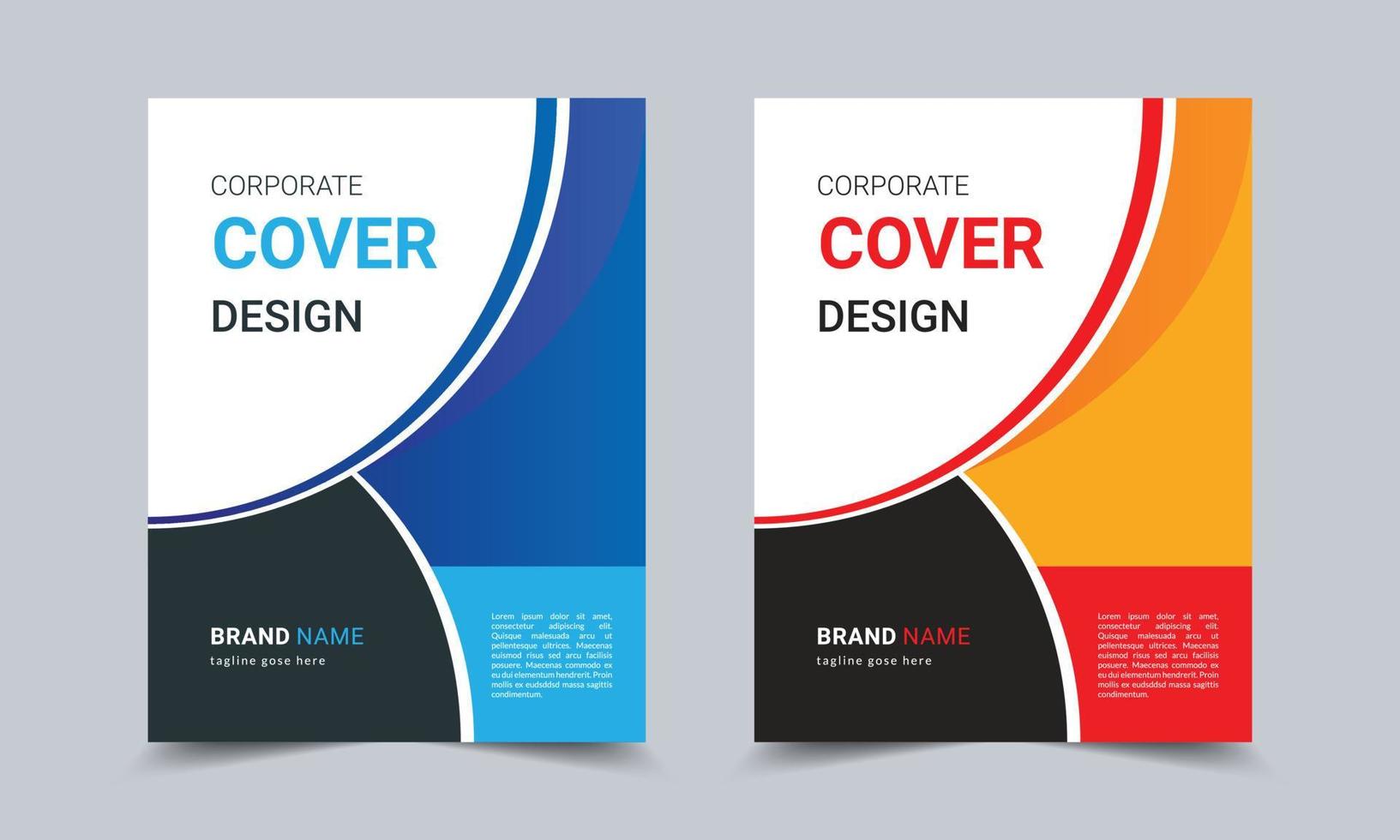 Corporate Business Book Cover Design Template. Can be used for Brochures, Annual reports, flyers, Leaflet, magazines, Posters, Business presentations, portfolios, banners, and Websites. vector