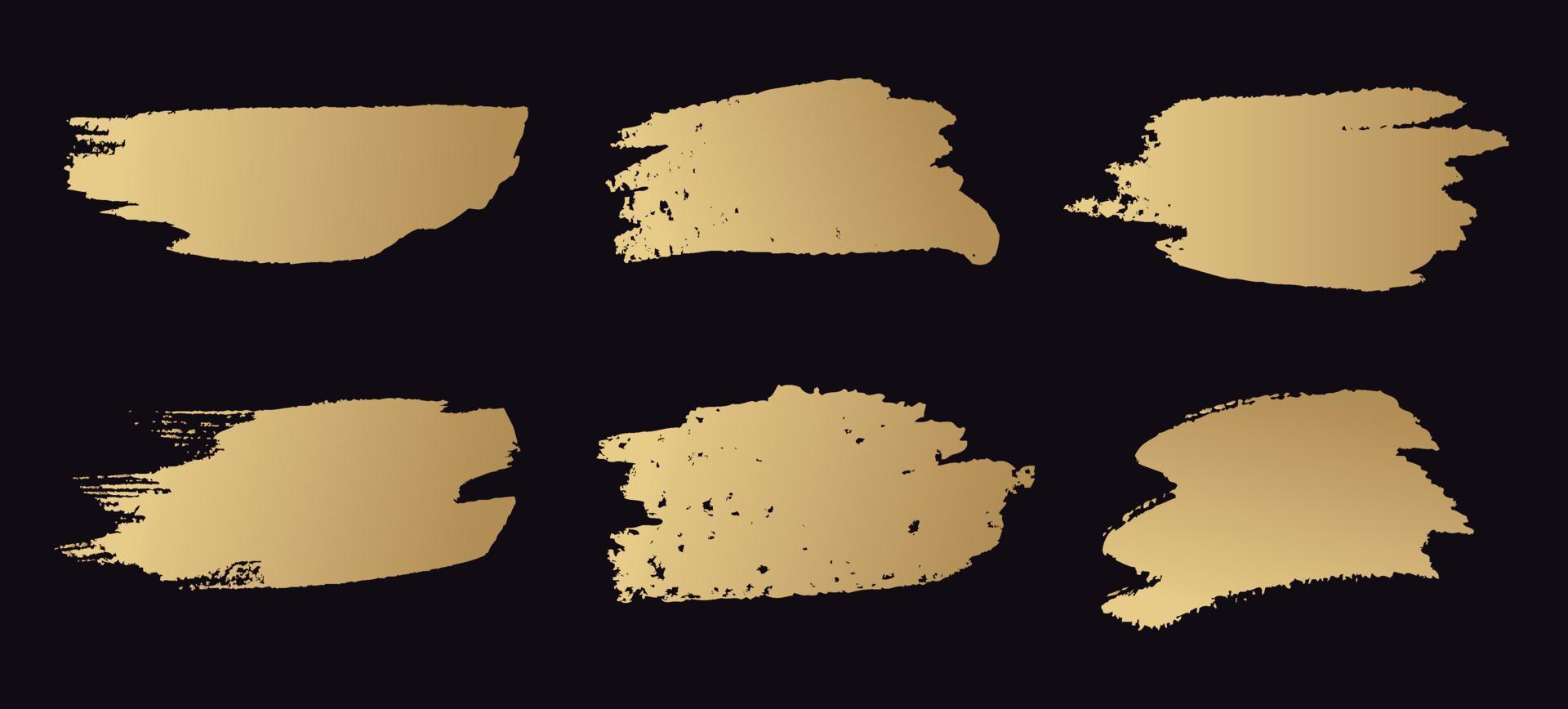 Brush strokes grunge design elements. vector