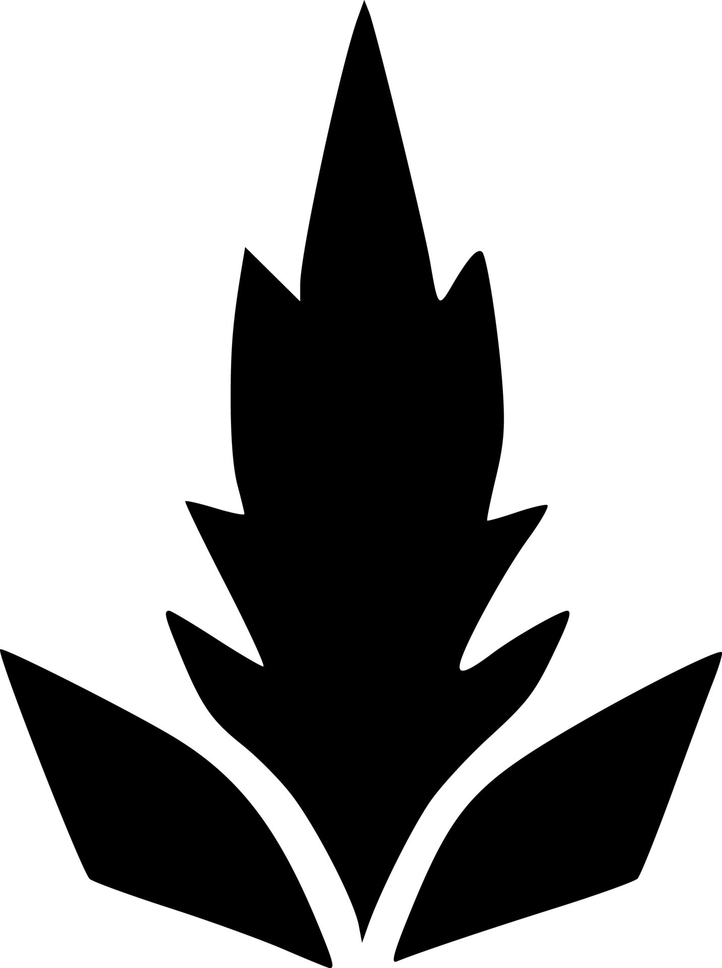 black and white of leaf icon 21218025 Vector Art at Vecteezy