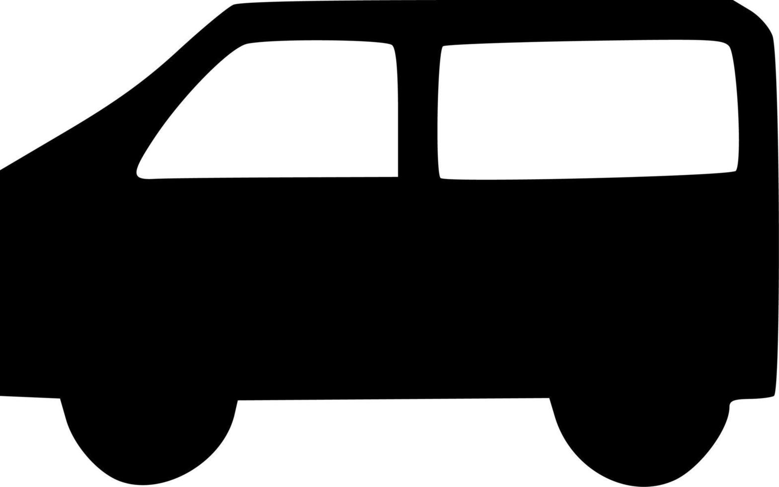 black and white of car cartoon vector