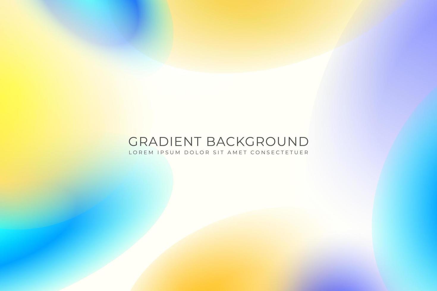 Gradient holographic background. bright yellow green blue colored modern abstract graphic illustration vector