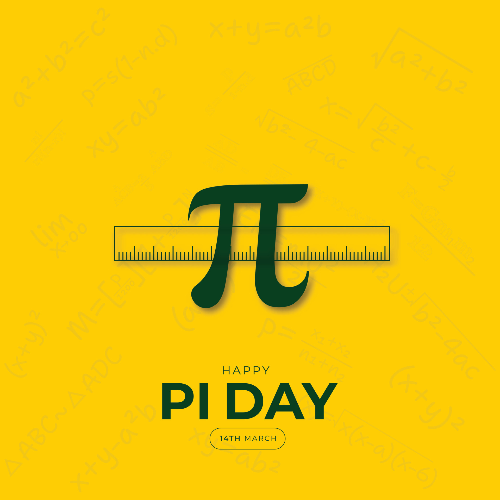 Happy International Pi Day Social Media Post 21218293 Vector Art at Vecteezy