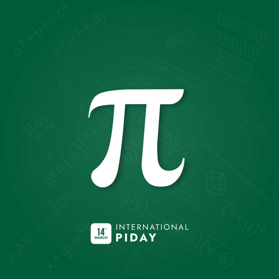 Happy International Pi Day Social Media Post vector