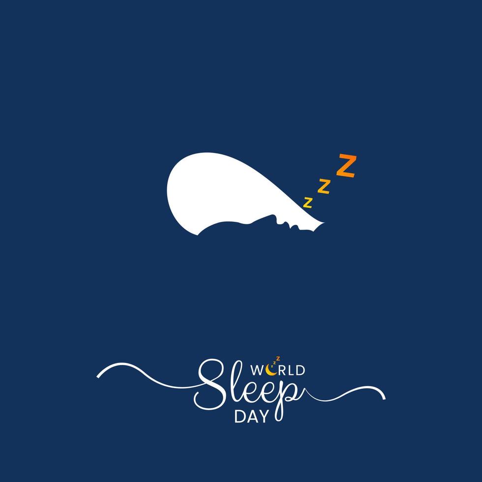 World Sleep Day Social Media Post vector