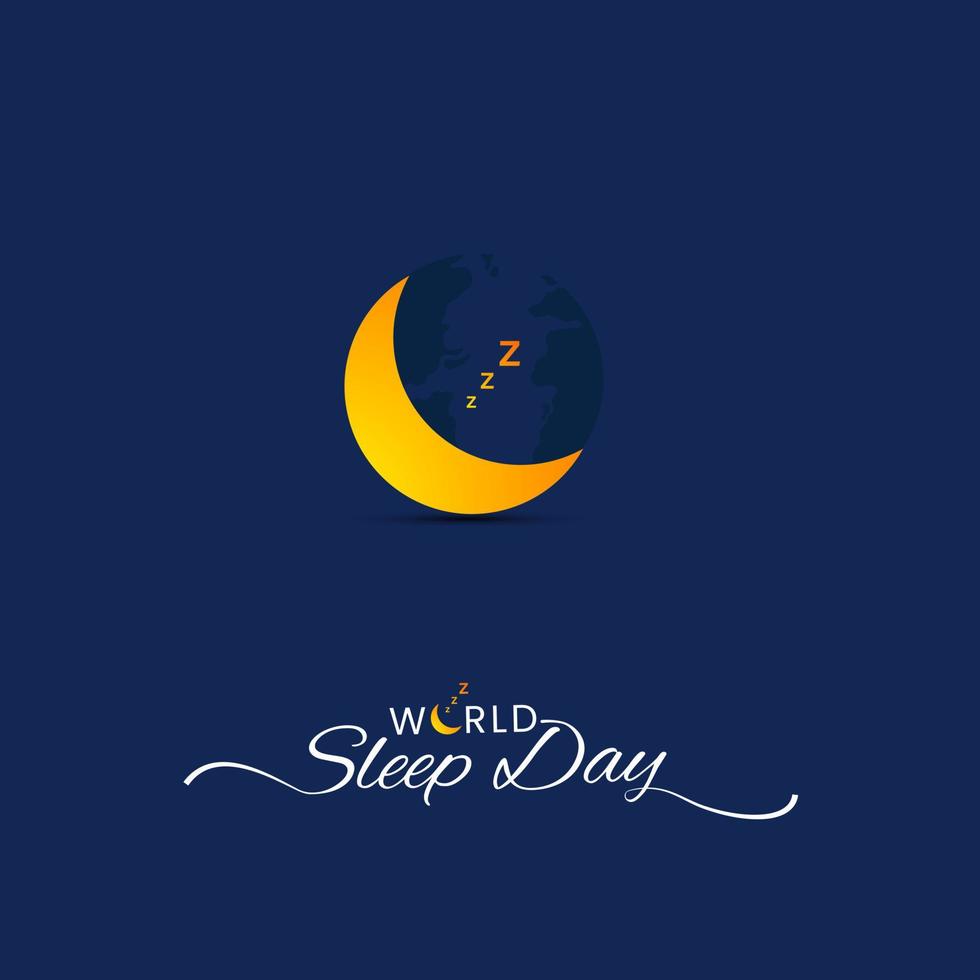 World Sleep Day Social Media Post vector