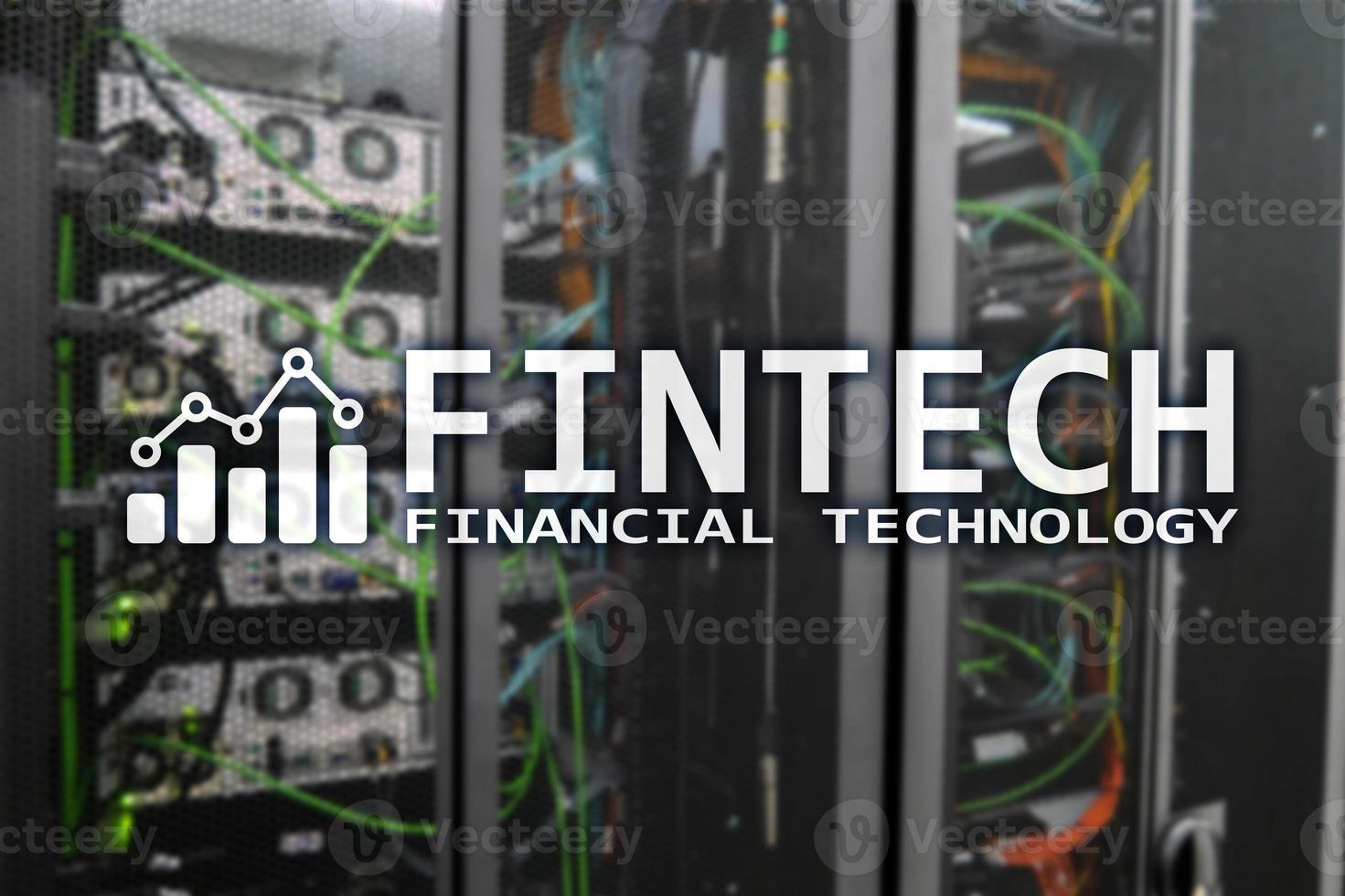 Fintech - Financial technology. Business solution and software development. photo